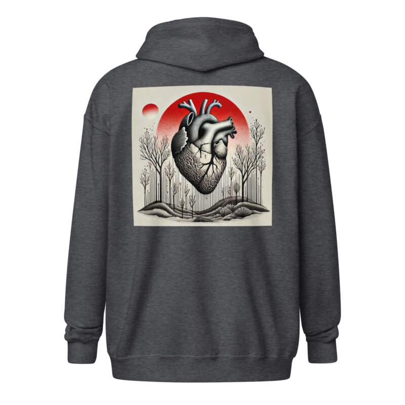 Herz im Schattenwald Unisex Heavy-Blend Zip Hoodie – Zip Hoodies – klamottn.de