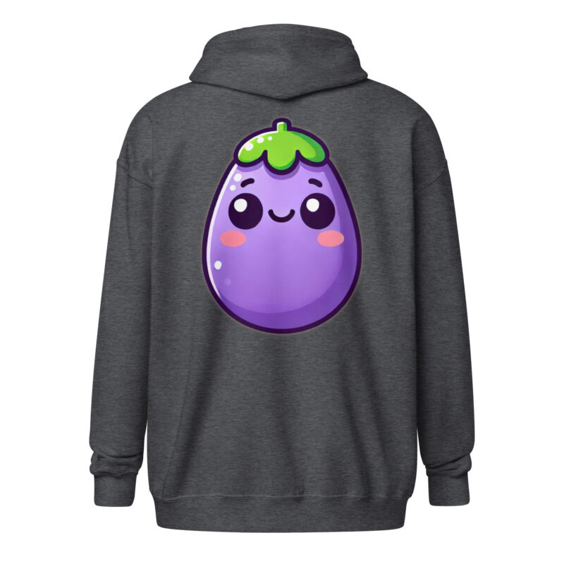 Kawaii Aubergine Unisex Heavy-Blend Zip Hoodie – Zip Hoodies – klamottn.de