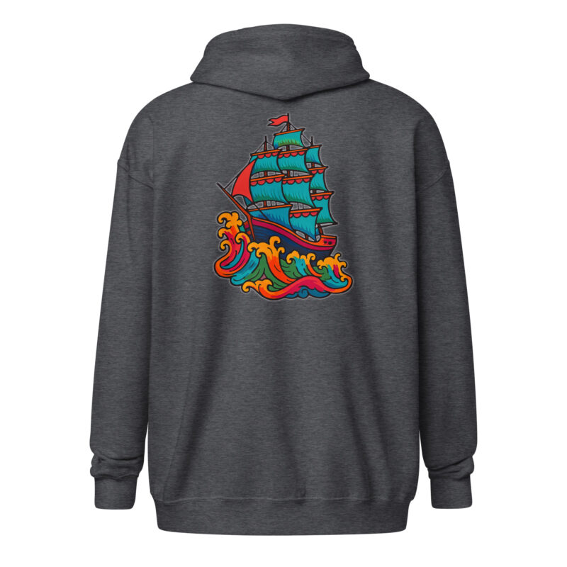 Wildes Piratenschiff Unisex Heavy-Blend Zip Hoodie – Zip Hoodies – klamottn.de