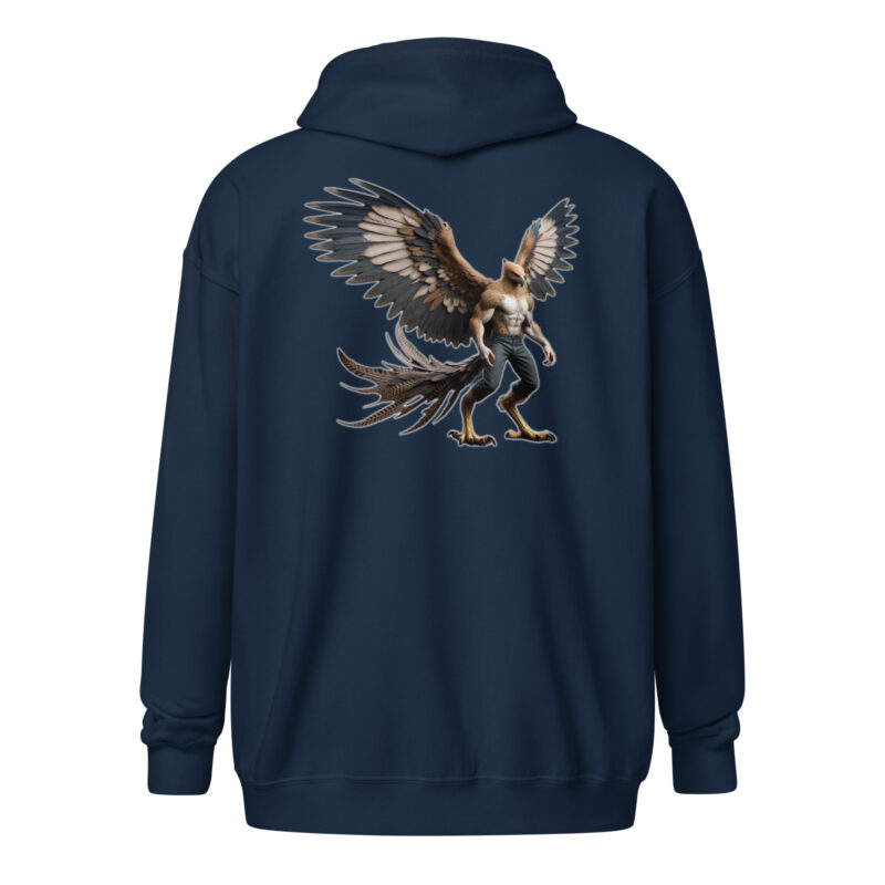 Majestätischer Greifen-Krieger Unisex Heavy-Blend Zip Hoodie – Zip Hoodies – klamottn.de