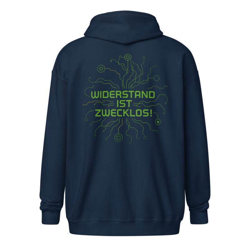 Widerstand ist zwecklos Unisex Heavy-Blend Zip Hoodie – Zip Hoodies – klamottn.de