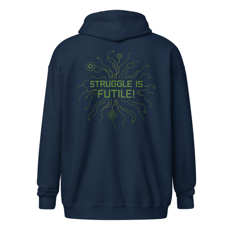 Struggle is futile Unisex Heavy-Blend Zip Hoodie – Zip Hoodies – klamottn.de
