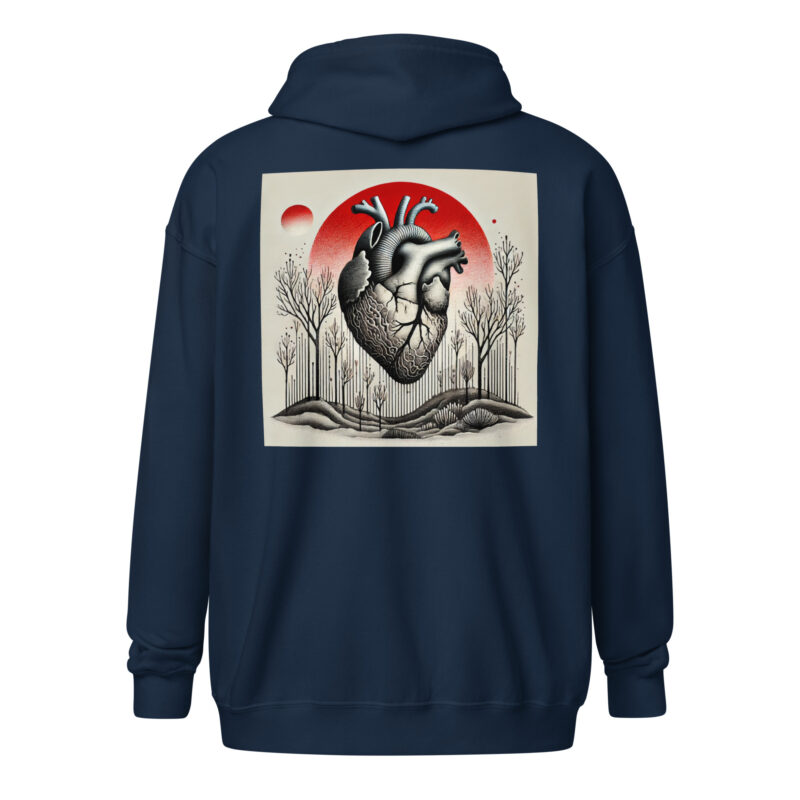 Herz im Schattenwald Unisex Heavy-Blend Zip Hoodie – Zip Hoodies – klamottn.de