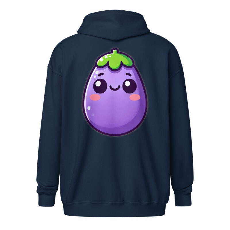 Kawaii Aubergine Unisex Heavy-Blend Zip Hoodie – Zip Hoodies – klamottn.de