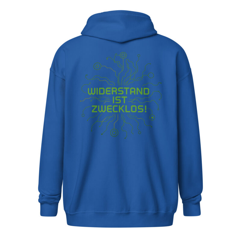 Widerstand ist zwecklos Unisex Heavy-Blend Zip Hoodie – Zip Hoodies – klamottn.de