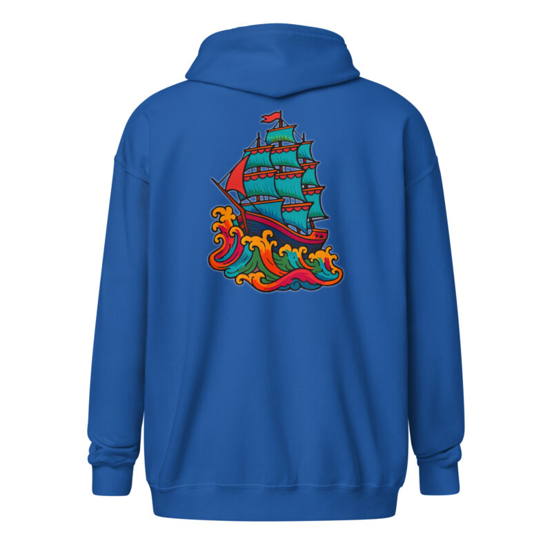 Wildes Piratenschiff Unisex Heavy-Blend Zip Hoodie – Zip Hoodies – klamottn.de
