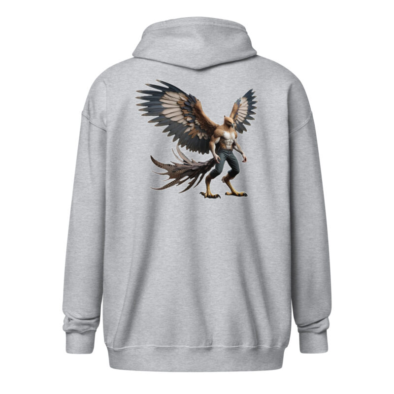 Majestätischer Greifen-Krieger Unisex Heavy-Blend Zip Hoodie – Zip Hoodies – klamottn.de