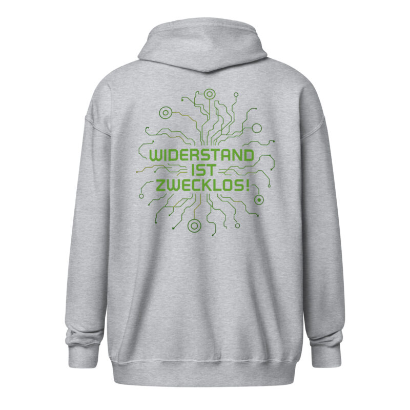 Widerstand ist zwecklos Unisex Heavy-Blend Zip Hoodie – Zip Hoodies – klamottn.de