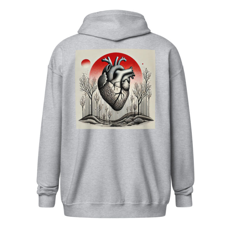 Herz im Schattenwald Unisex Heavy-Blend Zip Hoodie – Zip Hoodies – klamottn.de