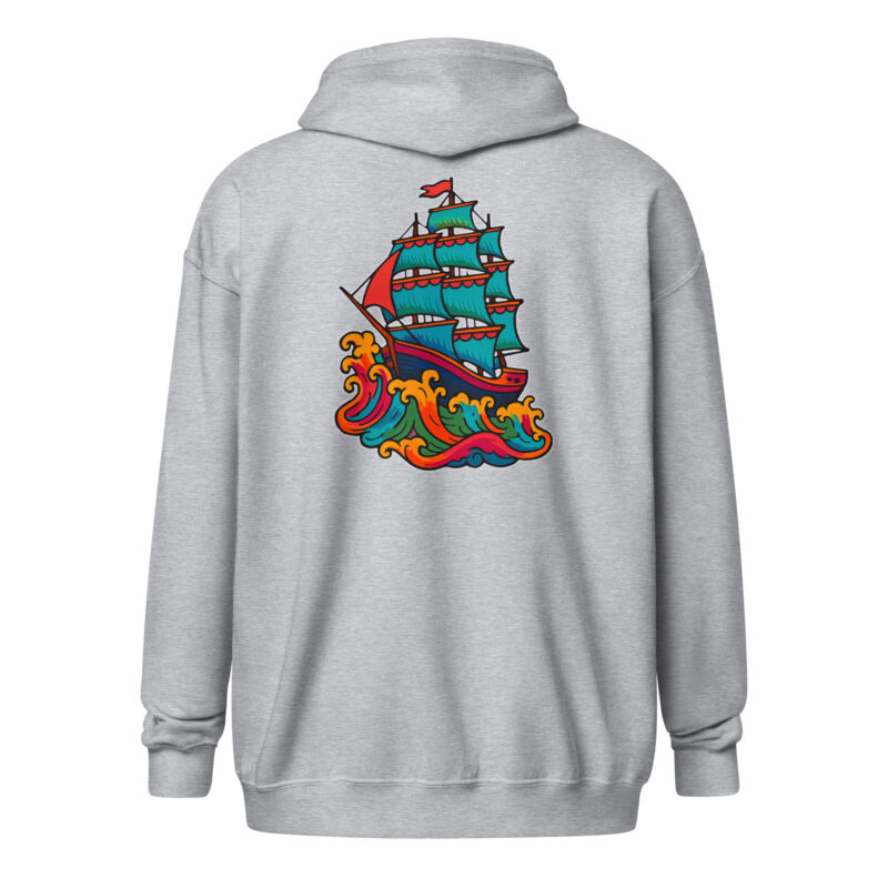 Wildes Piratenschiff Unisex Heavy-Blend Zip Hoodie – Zip Hoodies – klamottn.de