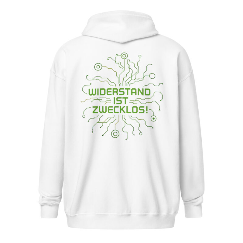 Widerstand ist zwecklos Unisex Heavy-Blend Zip Hoodie – Zip Hoodies – klamottn.de