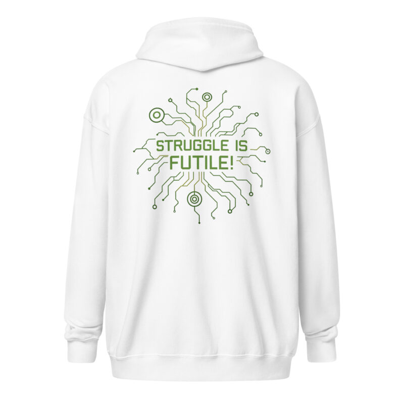 Struggle is futile Unisex Heavy-Blend Zip Hoodie – Zip Hoodies – klamottn.de