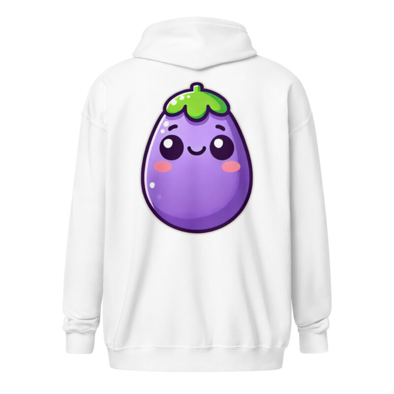 Kawaii Aubergine Unisex Heavy-Blend Zip Hoodie – Zip Hoodies – klamottn.de