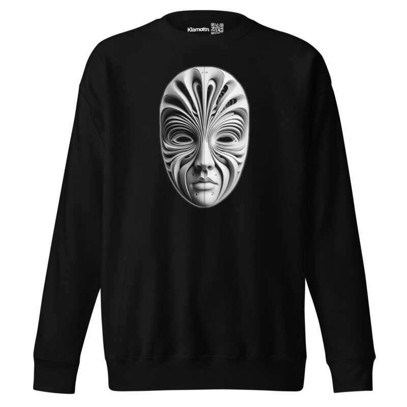 Futuristische Skulpturenmaske Unisex-Premium-Pullover – Sweatshirts – klamottn.de