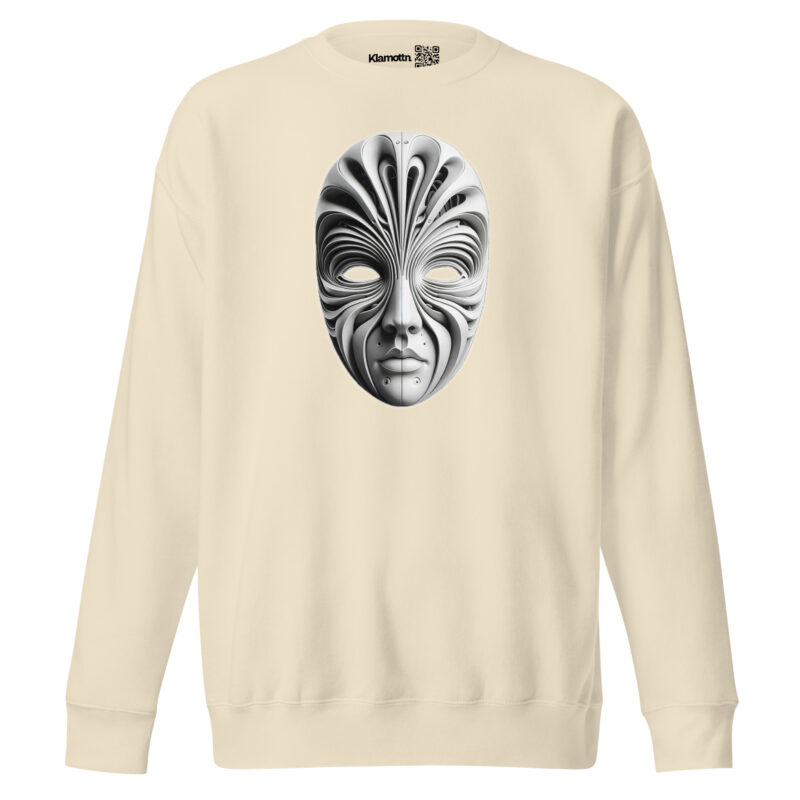 Futuristische Skulpturenmaske Unisex-Premium-Pullover – Sweatshirts – klamottn.de