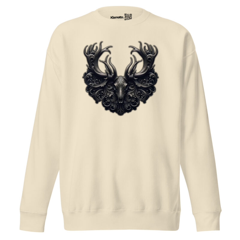 Mystischer Hirschschädel Unisex-Premium-Pullover – Sweatshirts – klamottn.de