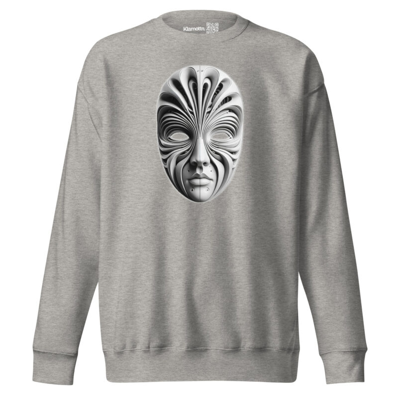 Futuristische Skulpturenmaske Unisex-Premium-Pullover – Sweatshirts – klamottn.de