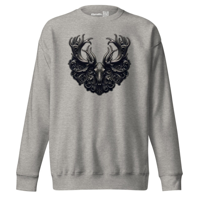 Mystischer Hirschschädel Unisex-Premium-Pullover – Sweatshirts – klamottn.de