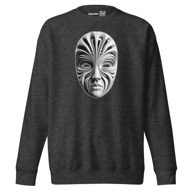 Futuristische Skulpturenmaske Unisex-Premium-Pullover – Sweatshirts – klamottn.de