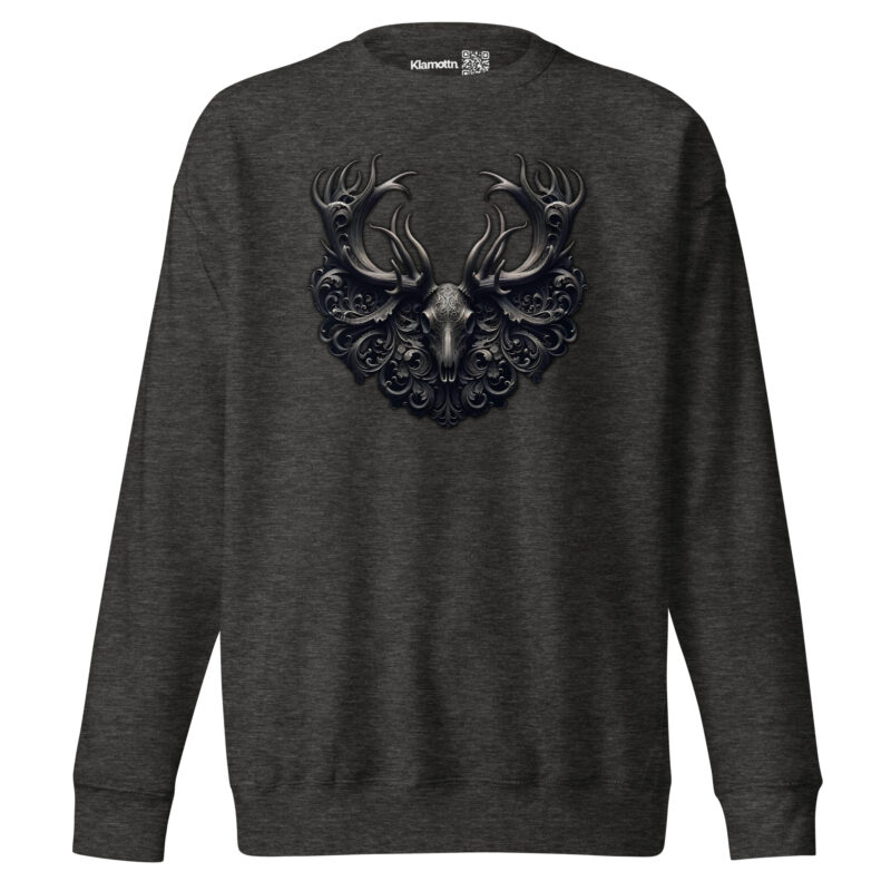 Mystischer Hirschschädel Unisex-Premium-Pullover – Sweatshirts – klamottn.de
