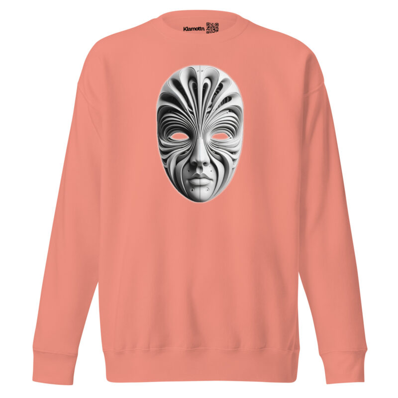 Futuristische Skulpturenmaske Unisex-Premium-Pullover – Sweatshirts – klamottn.de