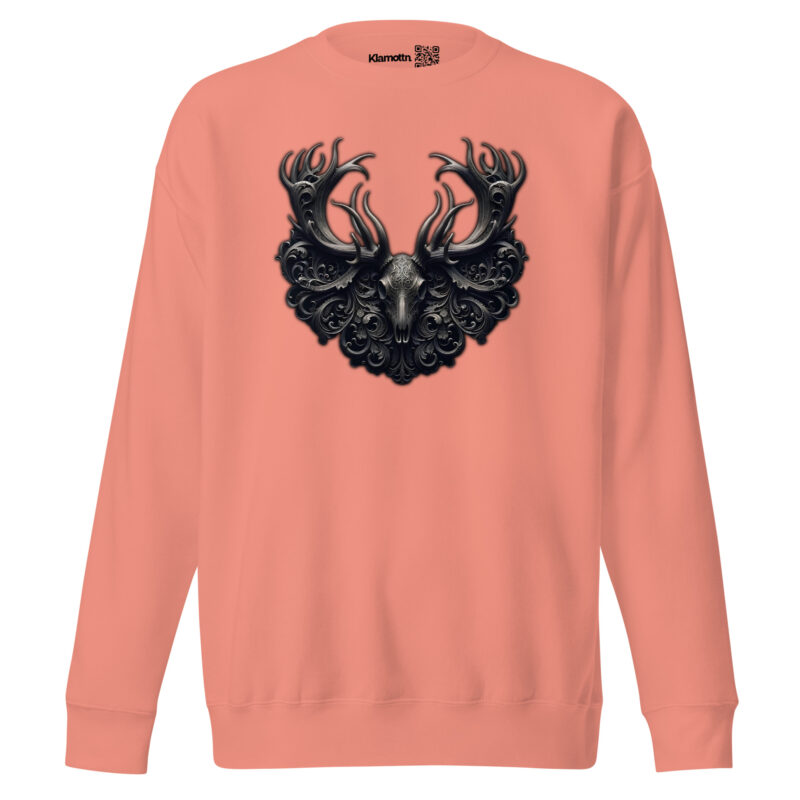 Mystischer Hirschschädel Unisex-Premium-Pullover – Sweatshirts – klamottn.de