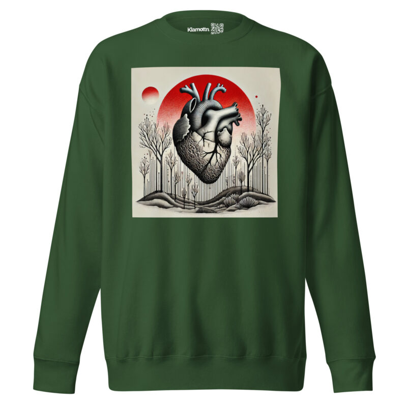 Herz im Schattenwald Unisex-Premium-Pullover – Sweatshirts – klamottn.de