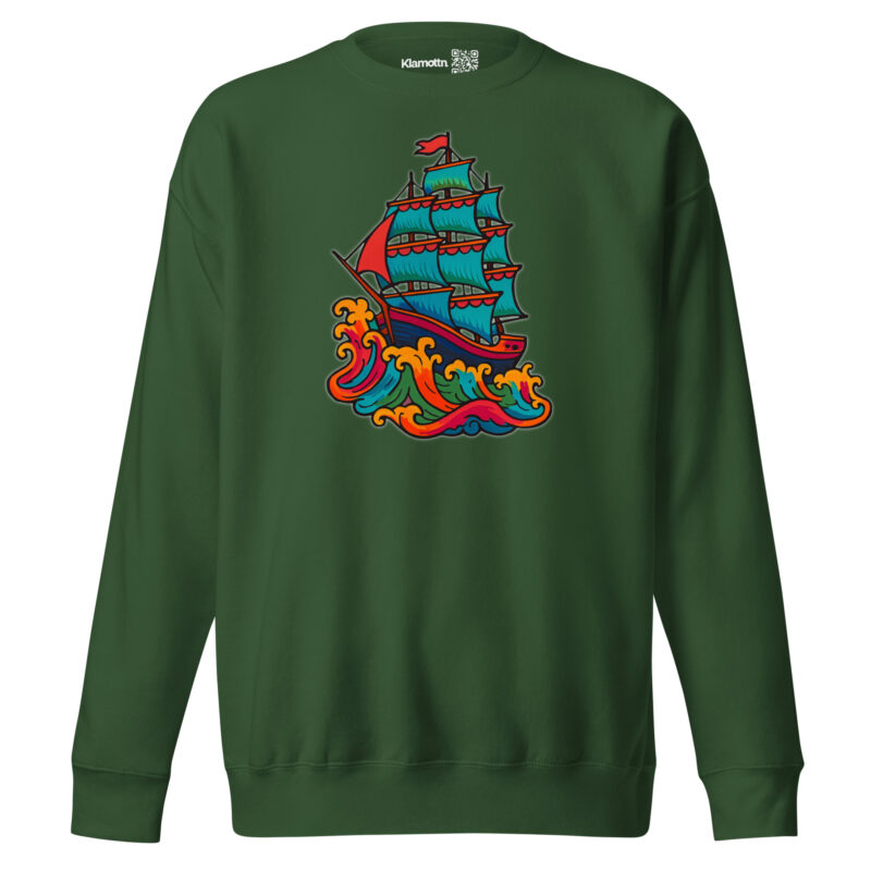 Wildes Piratenschiff Unisex-Premium-Pullover – Sweatshirts – klamottn.de