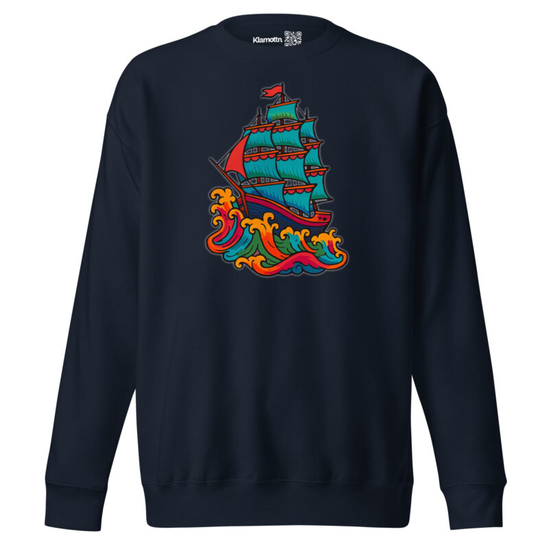 Wildes Piratenschiff Unisex-Premium-Pullover – Sweatshirts – klamottn.de
