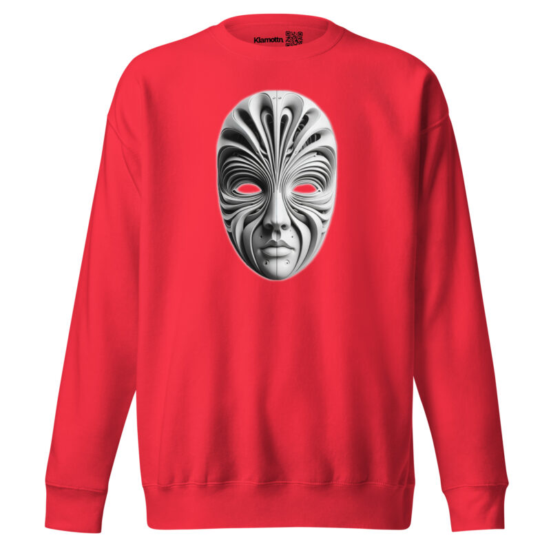 Futuristische Skulpturenmaske Unisex-Premium-Pullover – Sweatshirts – klamottn.de