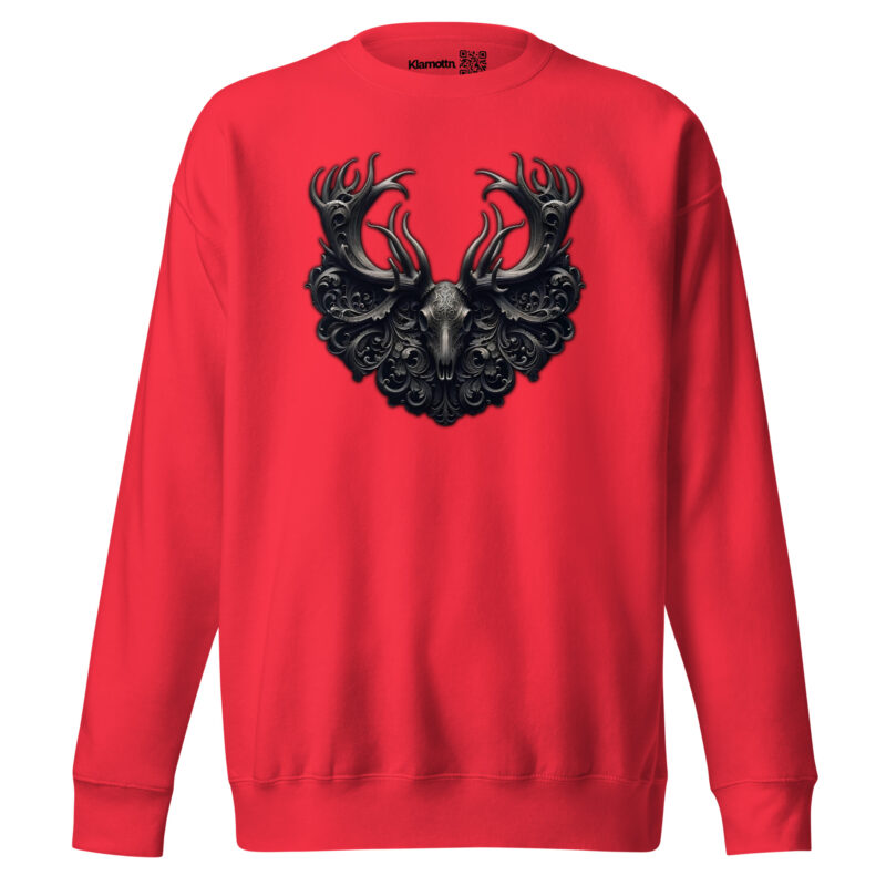 Mystischer Hirschschädel Unisex-Premium-Pullover – Sweatshirts – klamottn.de