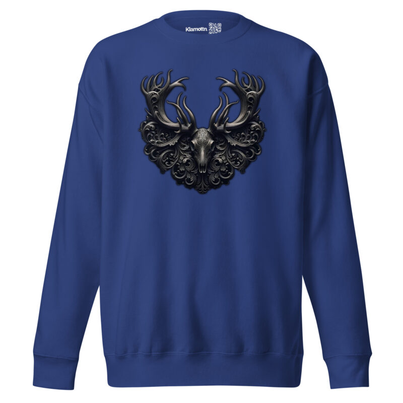 Mystischer Hirschschädel Unisex-Premium-Pullover – Sweatshirts – klamottn.de