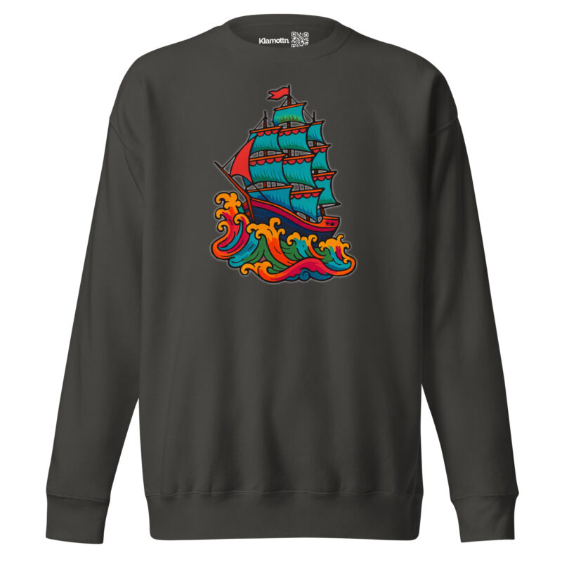 Wildes Piratenschiff Unisex-Premium-Pullover – Sweatshirts – klamottn.de