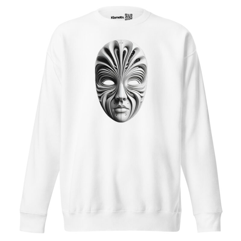 Futuristische Skulpturenmaske Unisex-Premium-Pullover – Sweatshirts – klamottn.de