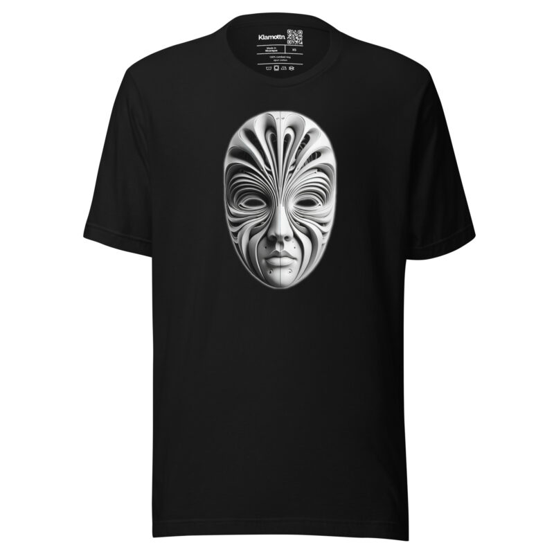 Futuristische Skulpturenmaske Unisex-T-Shirt – T-Shirts – klamottn.de