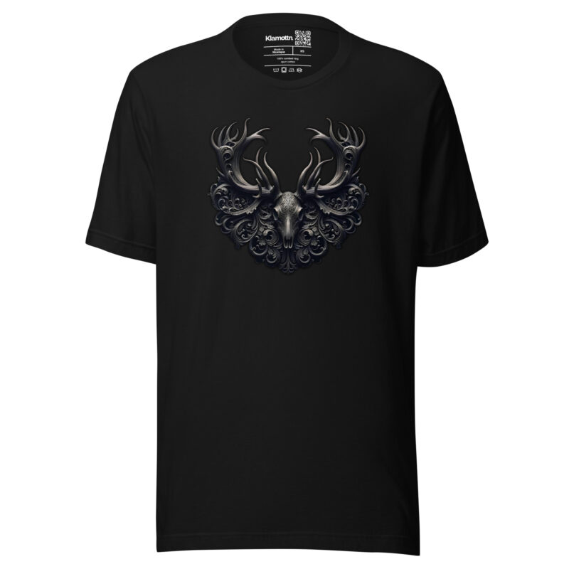 Mystischer Hirschschädel Unisex-T-Shirt – T-Shirts – klamottn.de