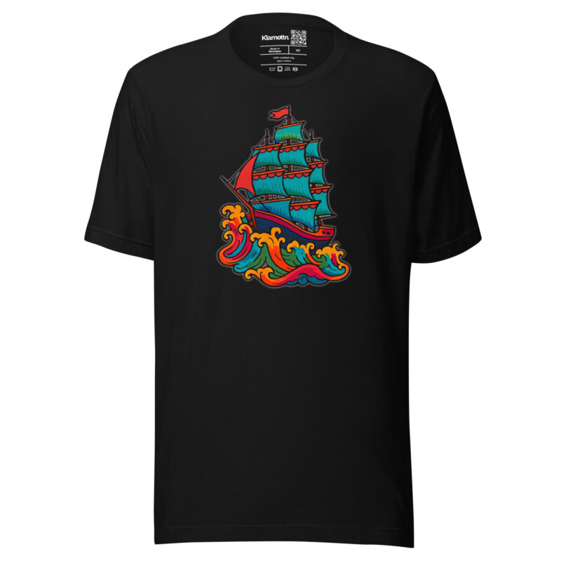Wildes Piratenschiff Unisex-T-Shirt – T-Shirts – klamottn.de
