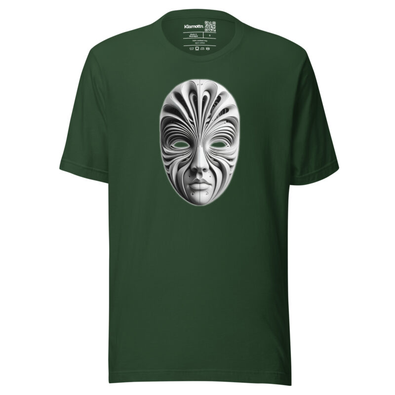 Futuristische Skulpturenmaske Unisex-T-Shirt – T-Shirts – klamottn.de