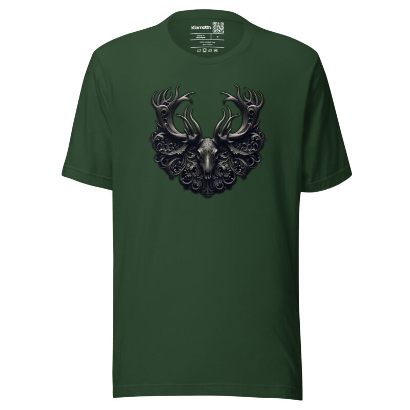 Mystischer Hirschschädel Unisex-T-Shirt – T-Shirts – klamottn.de