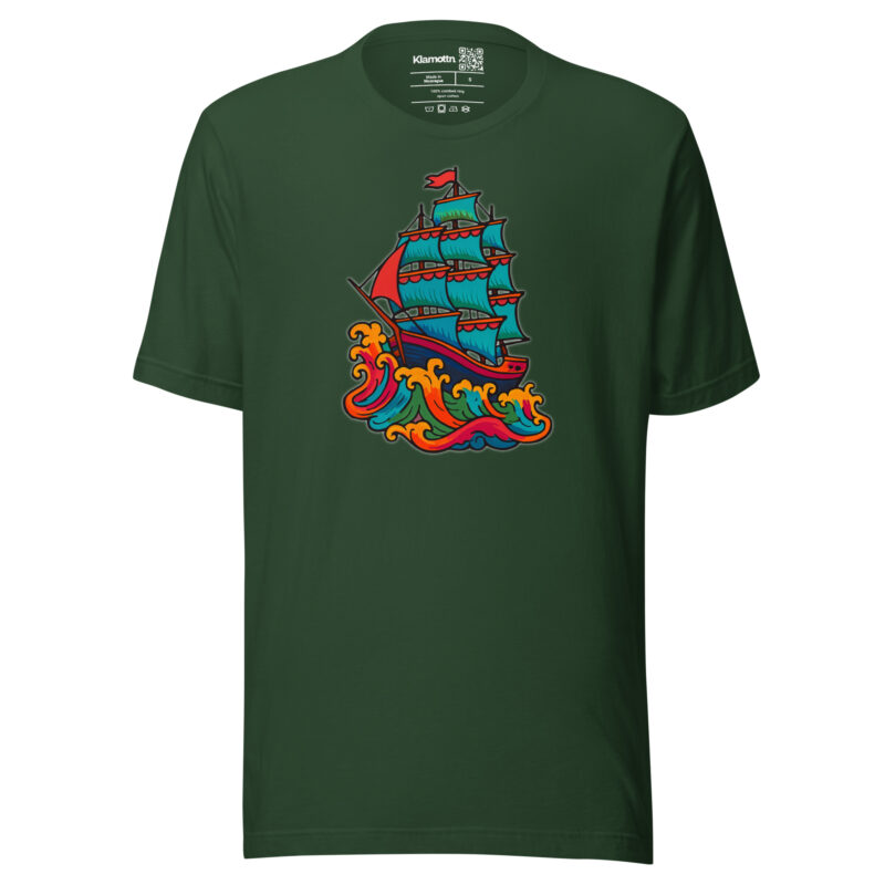 Wildes Piratenschiff Unisex-T-Shirt – T-Shirts – klamottn.de