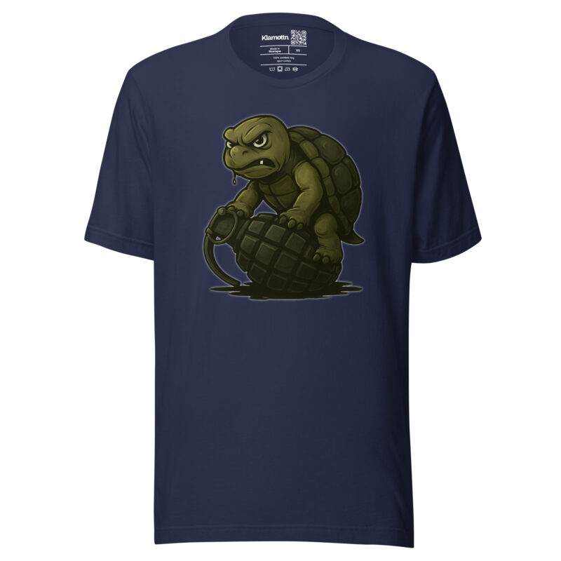 Wütende Schildkröte auf Granate Unisex-T-Shirt – T-Shirts – klamottn.de