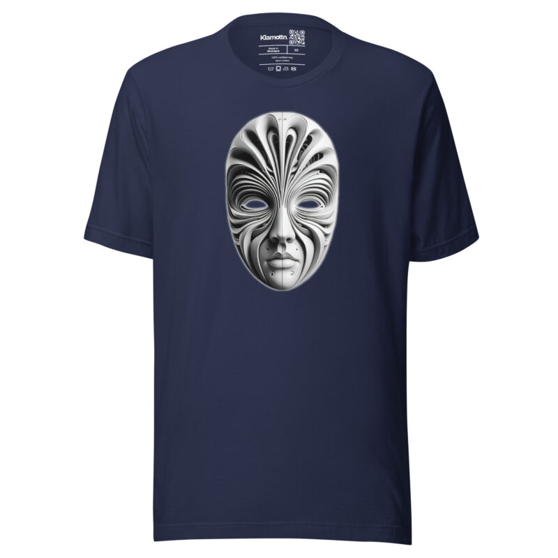Futuristische Skulpturenmaske Unisex-T-Shirt – T-Shirts – klamottn.de
