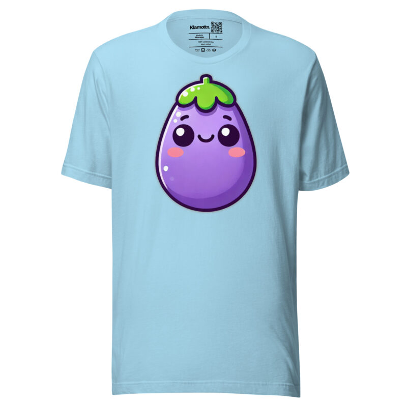 Kawaii Aubergine Unisex-T-Shirt – T-Shirts – klamottn.de
