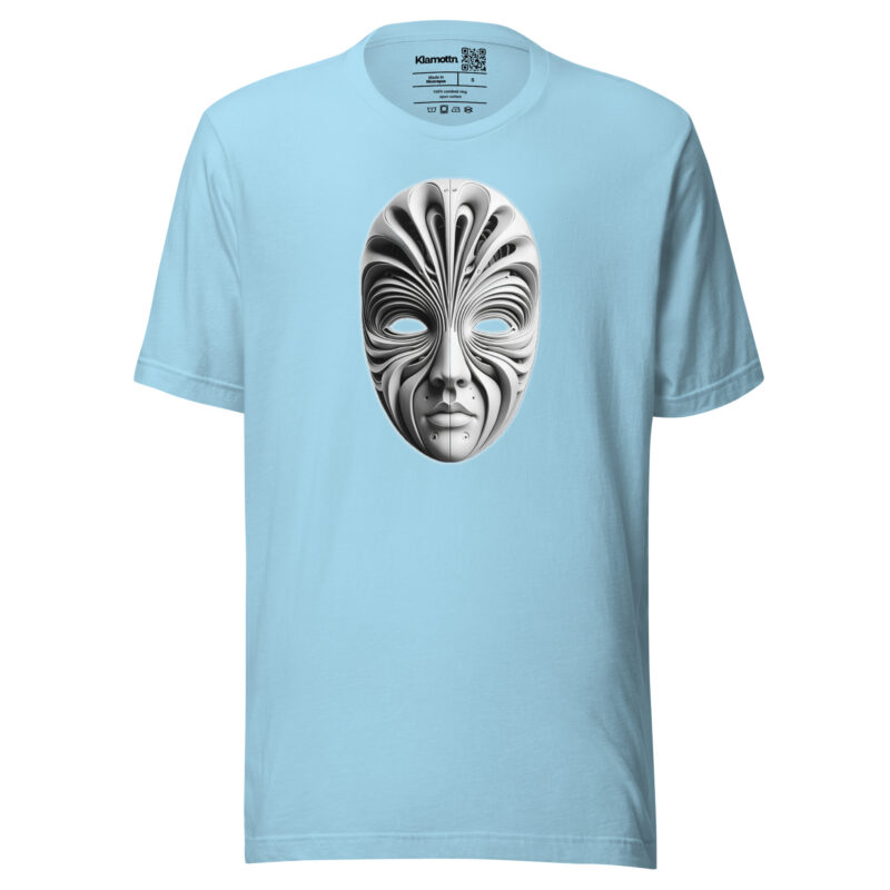 Futuristische Skulpturenmaske Unisex-T-Shirt – T-Shirts – klamottn.de