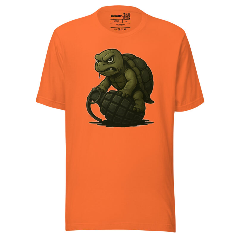 Wütende Schildkröte auf Granate Unisex-T-Shirt – T-Shirts – klamottn.de