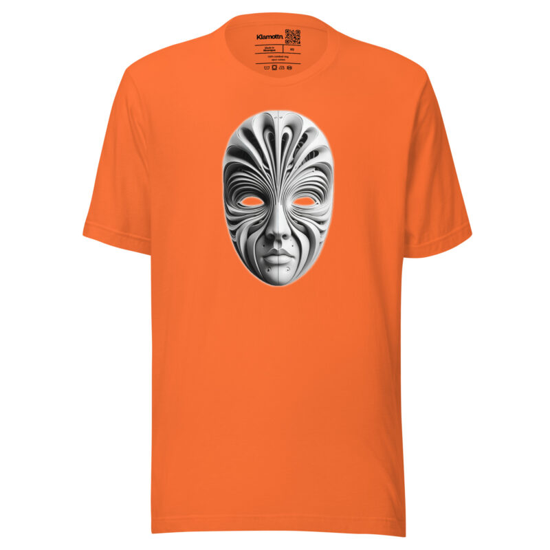 Futuristische Skulpturenmaske Unisex-T-Shirt – T-Shirts – klamottn.de