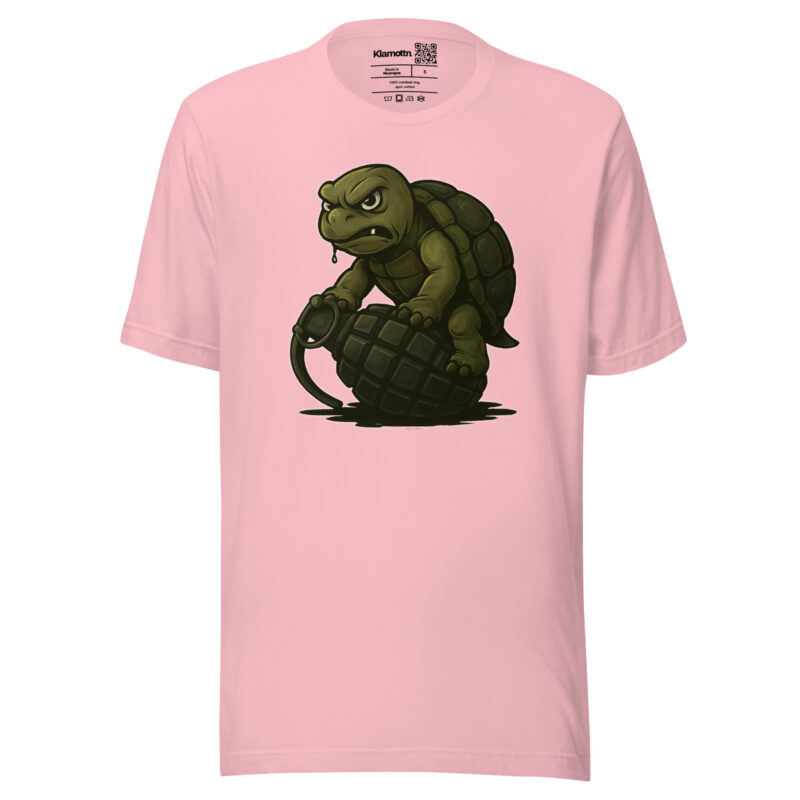 Wütende Schildkröte auf Granate Unisex-T-Shirt – T-Shirts – klamottn.de