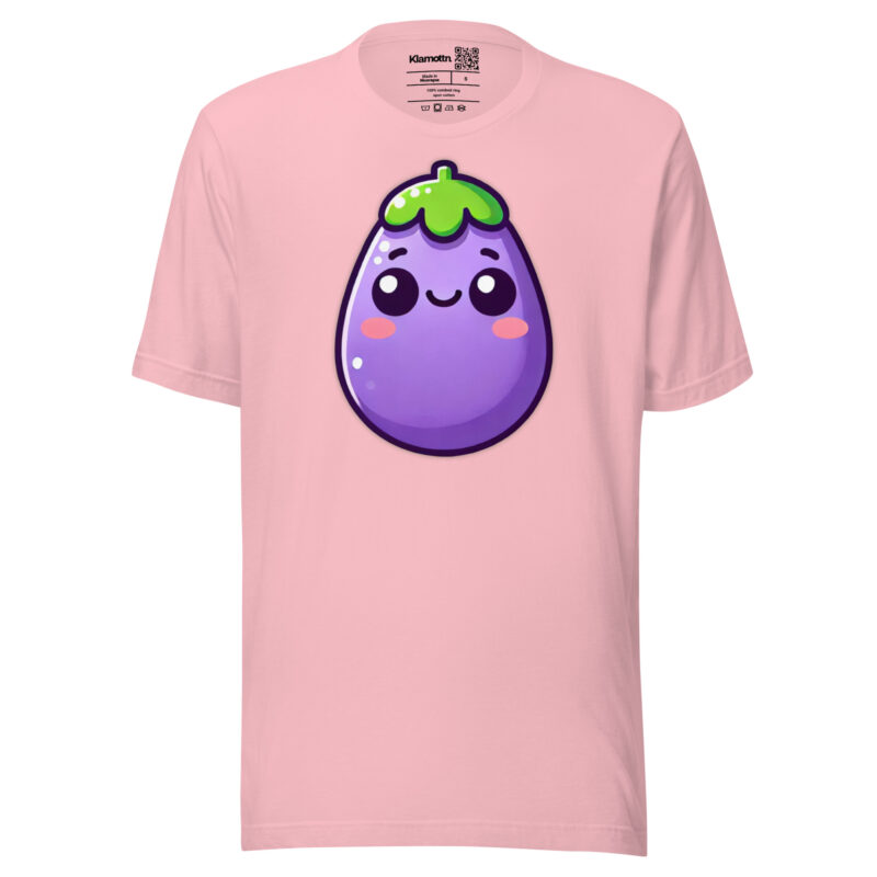 Kawaii Aubergine Unisex-T-Shirt – T-Shirts – klamottn.de