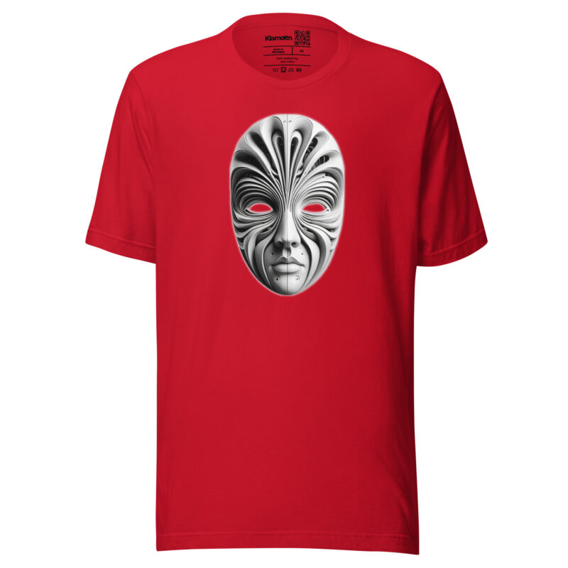 Futuristische Skulpturenmaske Unisex-T-Shirt – T-Shirts – klamottn.de
