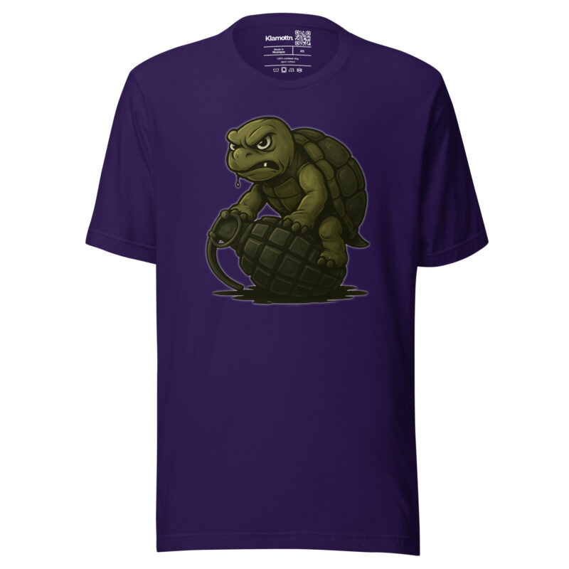 Wütende Schildkröte auf Granate Unisex-T-Shirt – T-Shirts – klamottn.de